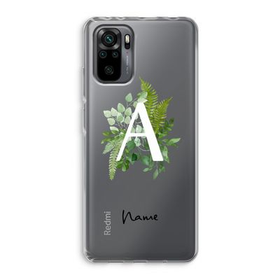 Green Brush: Xiaomi Redmi Note 10 Pro Transparant Hoesje