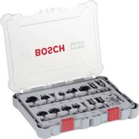 Bosch Accessories Freesset, 1/4 inch schacht, 15-delig 2607017473 Bosch Accessories Freesset, 1/4 inch schacht, 15-delig 2607017473