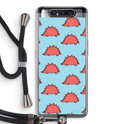 Dinosawrr: Samsung Galaxy A80 Transparant Hoesje met koord