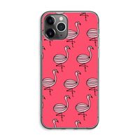 Flamingo: iPhone 11 Pro Max Transparant Hoesje