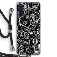 Vexx Black City : Oppo A91 Transparant Hoesje met koord