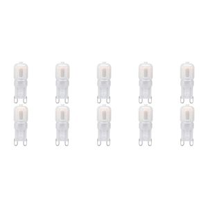 LED Lamp 10 Pack - Velvalux - G9 Fitting - Dimbaar - 3W - Warm Wit 3000K - Melkwit Vervangt 32W