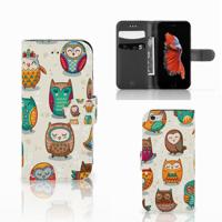 Apple iPhone 6 | 6s | Telefoonhoesje | Met pasjeshouder | Vrolijke Uilen
