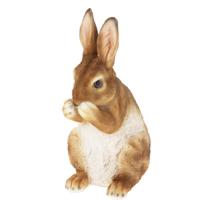 Home & Styling Decoratie paashaas / konijn - bruin - polystone - 23 cm - wassend