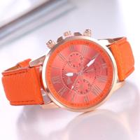 Vrouwen en mannen mode Quartz horloges lederen sport Casual horloge