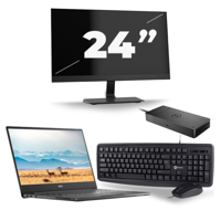 Dell Latitude 7370 - Intel Core m7-6e Generatie - 13 inch - 8GB RAM - 256GB SSD - Windows 11 Home + 1x 24 inch Monitor - thumbnail