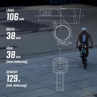SIGMA SPORT "aura 50" koplamp sigma battery light aura