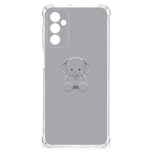 Samsung Galaxy M13 4G | M23 Stevig Bumper Hoesje Grijs Baby Olifant