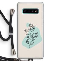 Violets are blue: Samsung Galaxy S10 Plus Transparant Hoesje met koord