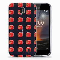 Nokia 1 | Siliconen Case | Paprika Red