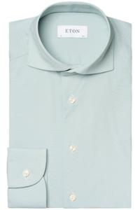 ETON Slim Fit Overhemd groen, Effen