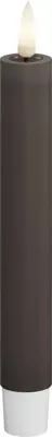 Deluxe Homeart LED dinerkaars real flame 2.2x15cm mocca 2 stuks