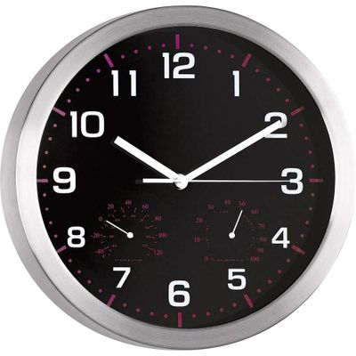 Mebus 41882 Wandklok Kwarts 30 cm x 4.2 cm Aluminium