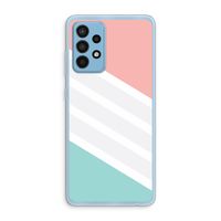 Strepen pastel: Samsung Galaxy A52 Transparant Hoesje