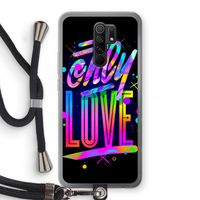 Only Love: Xiaomi Redmi 9 Transparant Hoesje met koord