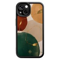 iPhone 15 zwarte case - Earthy luxe