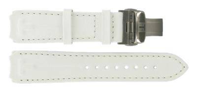 Horlogeband Tissot T33785885A / T600029221 / T610029222 /XS Leder Wit 20mm