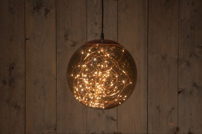 BAL SMOKEY 25CM/125LED CLASSIC WARM 8/16UUR TIMER INDOOR/OUTDOOR - Annas collection