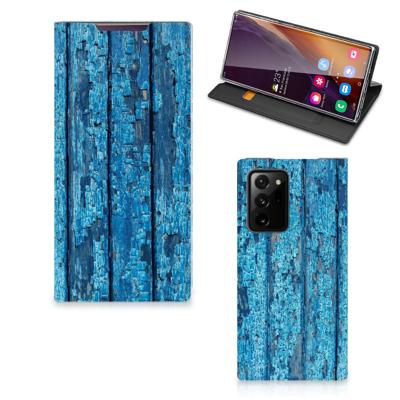 Samsung Galaxy Note 20 Ultra Book | Wallet Case | Wood Blue
