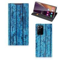 Samsung Galaxy Note 20 Ultra Book | Wallet Case | Wood Blue