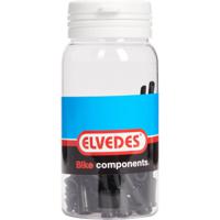 Elvedes Kabelhoedje tip 5mm PVC zwart (50x) ELV2012106 - thumbnail