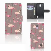 Huawei Y625 Telefoonhoesje met Pasjes Flamingo - thumbnail