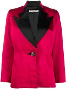 Saint Laurent Pre-Owned veste boutonnée à revers pointus - Rouge