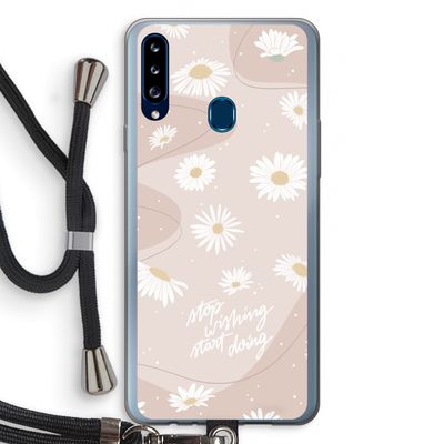Daydreaming becomes reality: Samsung Galaxy A20s Transparant Hoesje met koord