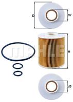 Oliefilter MAHLE, Diameter (mm)73mm, u.a. für Opel, Vauxhall, Honda