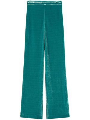 Jil Sander pantalon en velours à coupe droite - Vert