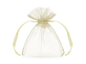 Organza zakjes Creme 7,5x10cm (10st)