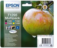 Epson Inktcartridge T1295 Origineel Combipack Zwart, Cyaan, Magenta, Geel C13T12954012