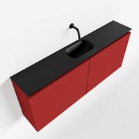 Toiletmeubel Mondiaz Ture | 120 cm | Meubelkleur Fire | Eden wastafel Urban Midden | Zonder kraangat