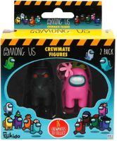 Among Us Crewmate Figures 2-Pack Black & Pink (4,5cm) - thumbnail