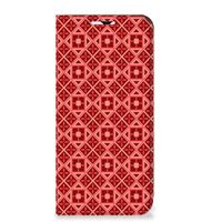 Samsung Galaxy A23 Hoesje met Magneet Batik Rood - thumbnail