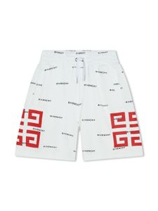 Givenchy Kids short à logo 4G imprimé - Blanc