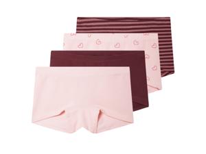 lupilu 4 kinder onderbroeken (Rood/roze, 122/128)