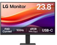 Gebogen pc-monitor - LG - 24" - FHD - 100Hz - VA-paneel - 5ms