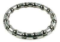 Tecora balhoofd kogelring Eco 1 inch zilver