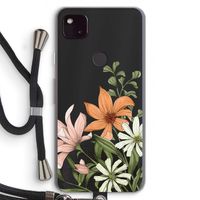 Floral bouquet: Pixel 4a 5G Transparant Hoesje met koord
