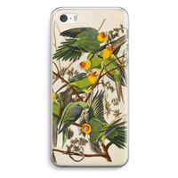 Carolinaparkiet: iPhone 5 / 5S / SE Transparant Hoesje Carolinaparkiet: iPhone 5 / 5S / SE Transparant Hoesje