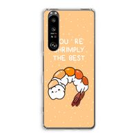 You're Shrimply The Best: Sony Xperia 1 III Transparant Hoesje