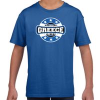 Have fear Greece is here / Griekenland supporter blauw voor kids XL (158-164)  -