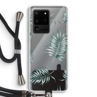 Simple leaves: Samsung Galaxy S20 Ultra Transparant Hoesje met koord