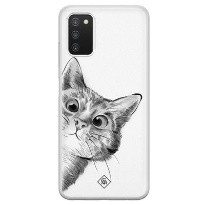 Samsung Galaxy A03s siliconen hoesje - Peekaboo