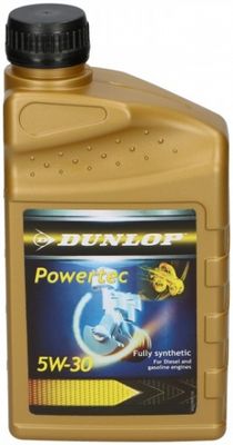 Dunlop motorolie synthetisch Powertec 5W 30 1 liter Dunlop motorolie synthetisch Powertec 5W 30 1 liter