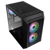 Kolink CITADEL MESH RGB Micro-tower Gaming-behuizing Zwart - thumbnail