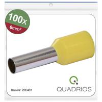 Quadrios 22C431 Adereindhulzen 6 mm² Deels geïsoleerd Geel 1 set(s)