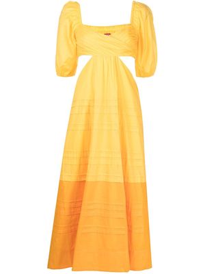 STAUD robe Carina mi-longue - Jaune STAUD robe Carina mi-longue - Jaune