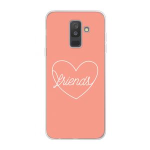 Friends heart: Samsung Galaxy A6 Plus (2018) Transparant Hoesje